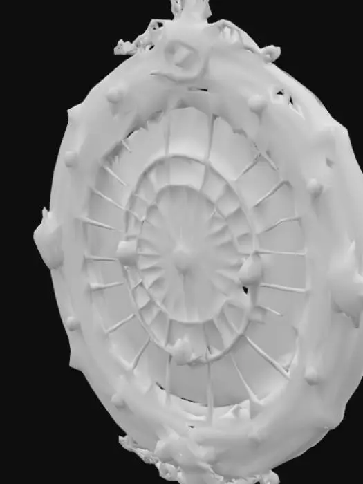 3D model for A large DROW style dart board, decorative with the spider motifs