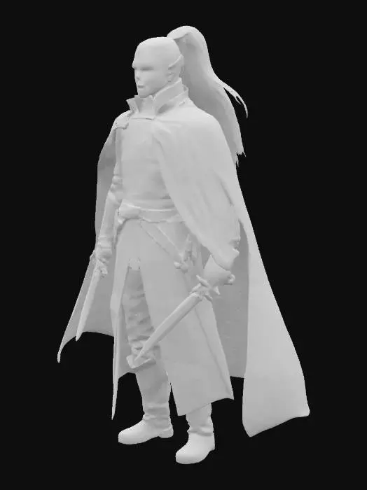 3D model for Put character in an A frame pose