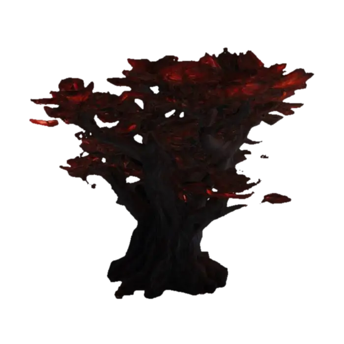 Generate surreal and bizarre-looking fungal trees growing in the Underdark —… 3D model, vytvořený pomocí AI