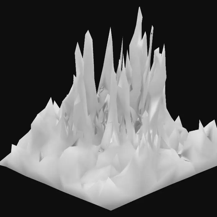 3D model for stalactites with a soft glow. #bioluminescent#