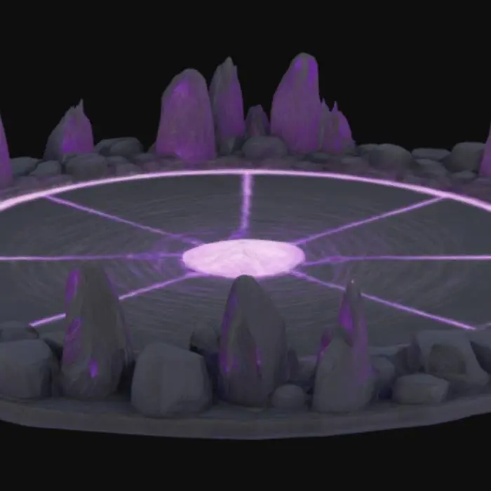 3D model for Summoning circle detailed with webs, for Drow wizards