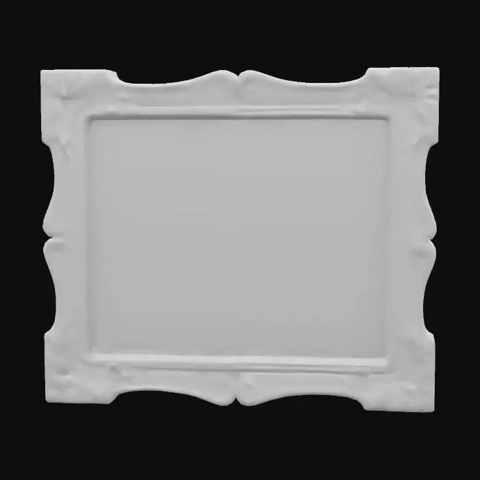 3D model for Put this image into a bright purple picture frame, make it elaborate DROW style craftsmanship of the details of the frame, with spider motifs in the corners