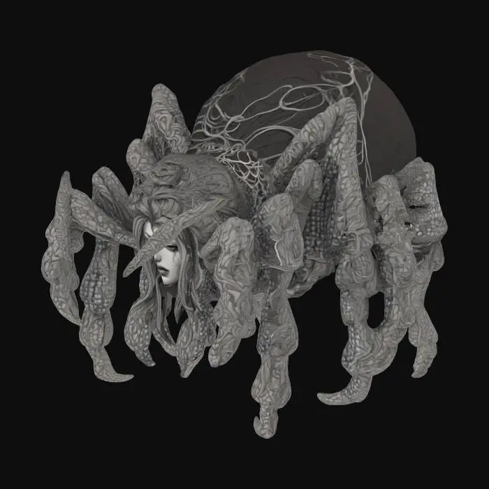 3D model for pink crystal statue