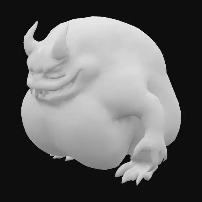 3D model for fantasy demonic pile of transparent slime, shapeless gelatinous liquid body colored with a slightly purple and greenish tone to it, scary expression with a large mouth, Only has one huge Eye, extremely detailed, high sharp resolution texture, hyperrealistic, epic stance