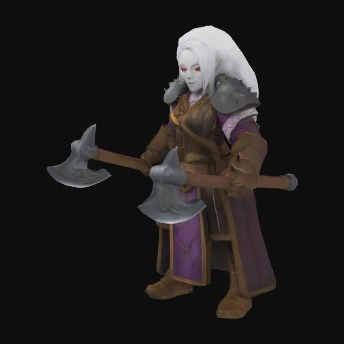 3D model for Dwarven Warrior