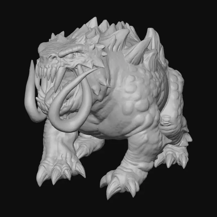 3D model for Beast of the Abyss