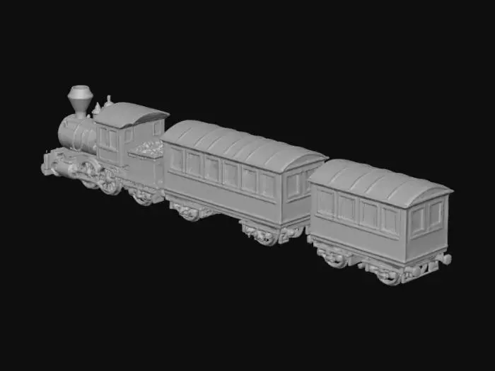 3D model for Vintage Toy Train Model