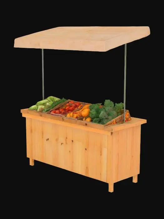 3D model for Farmer's Market Stand