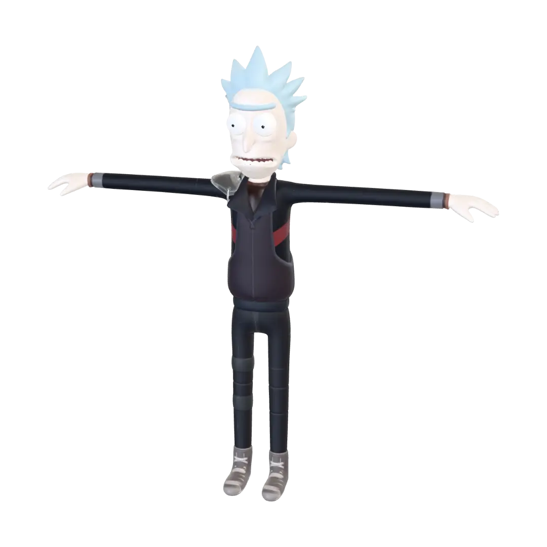 T-pose, straight into a rig
