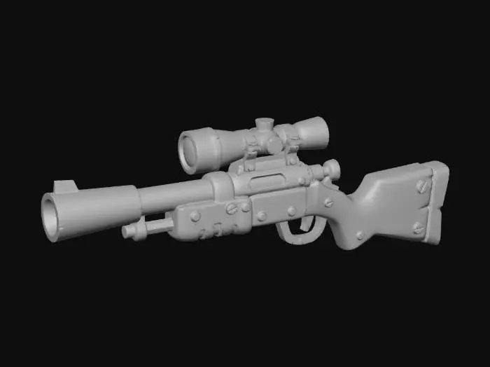 3D model for Ageworn Sniper Rifle