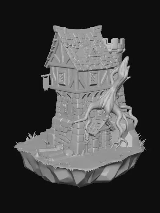 3D model for Rootbound Keep