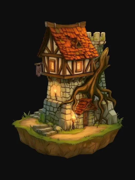 3D model for Rootbound Keep