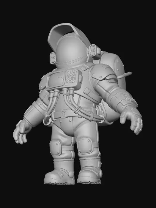 3D model for Orange Spacesuit Explorer