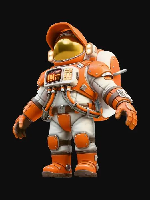 3D model for Orange Spacesuit Explorer