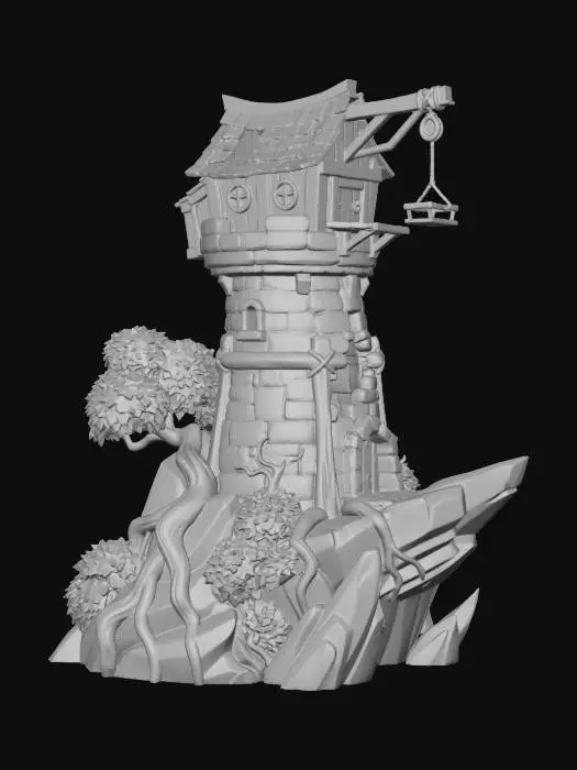 3D model for Loubans Isle