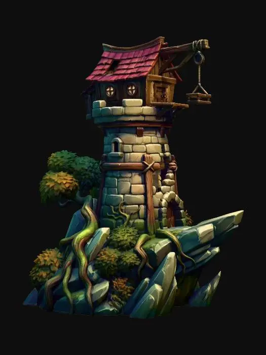 3D model for Loubans Isle