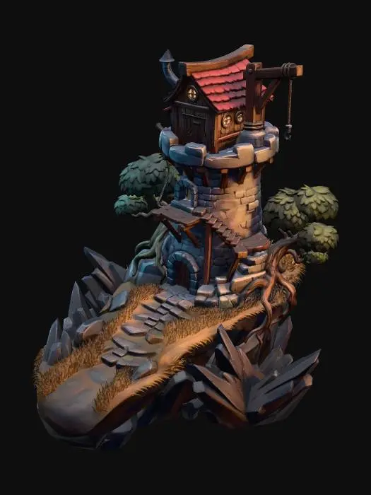 3D model for Casa Escarpada