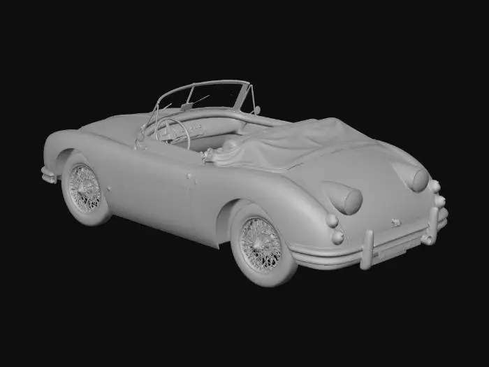 3D model for old timer sports car
Jaguar Type E
convertible