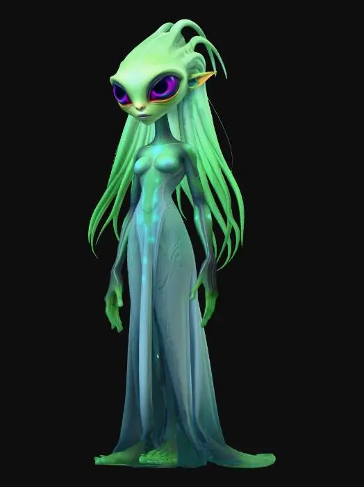 3D model for female alien