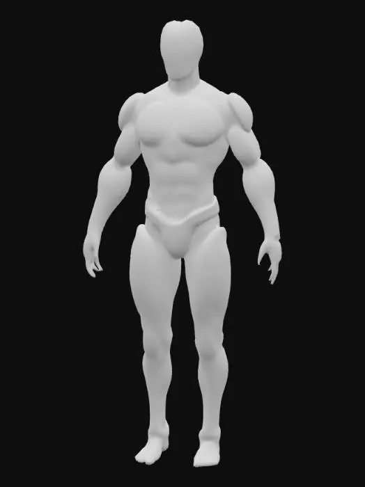 3D model for Cybernetic Warrior