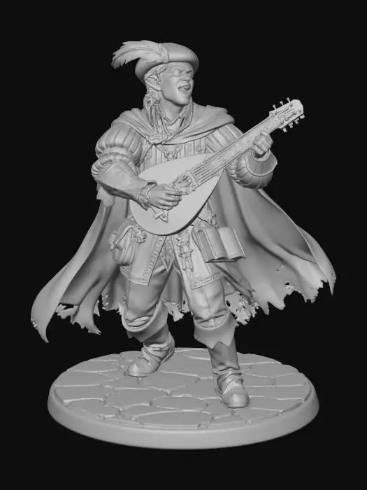 3D model for DnD_Bard