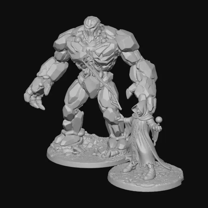 3D model for Mage and Golem Showdown