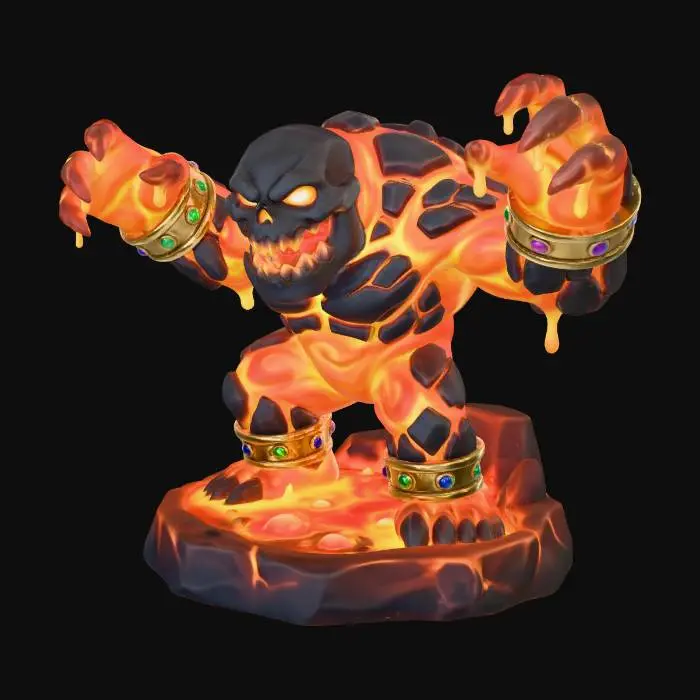 3D model for Inferno Golem