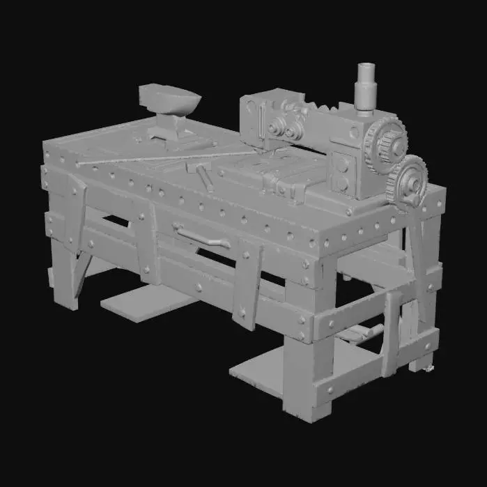 3D model for Rusty Metalworking Bench