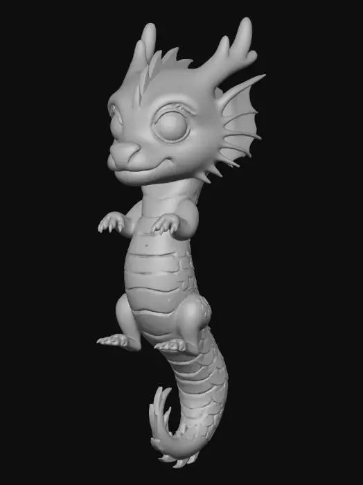 3D model for Whimsical Dragon Hatchling