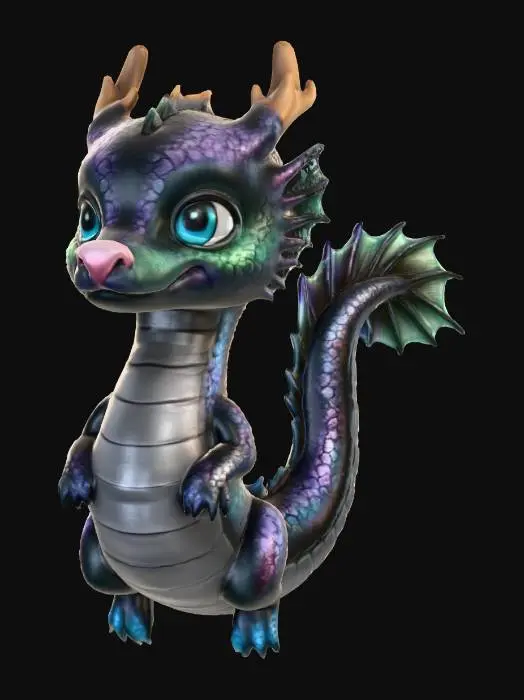 3D model for Aqua Hatchling