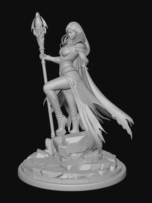 3D model for Crimson Flame Sorceress