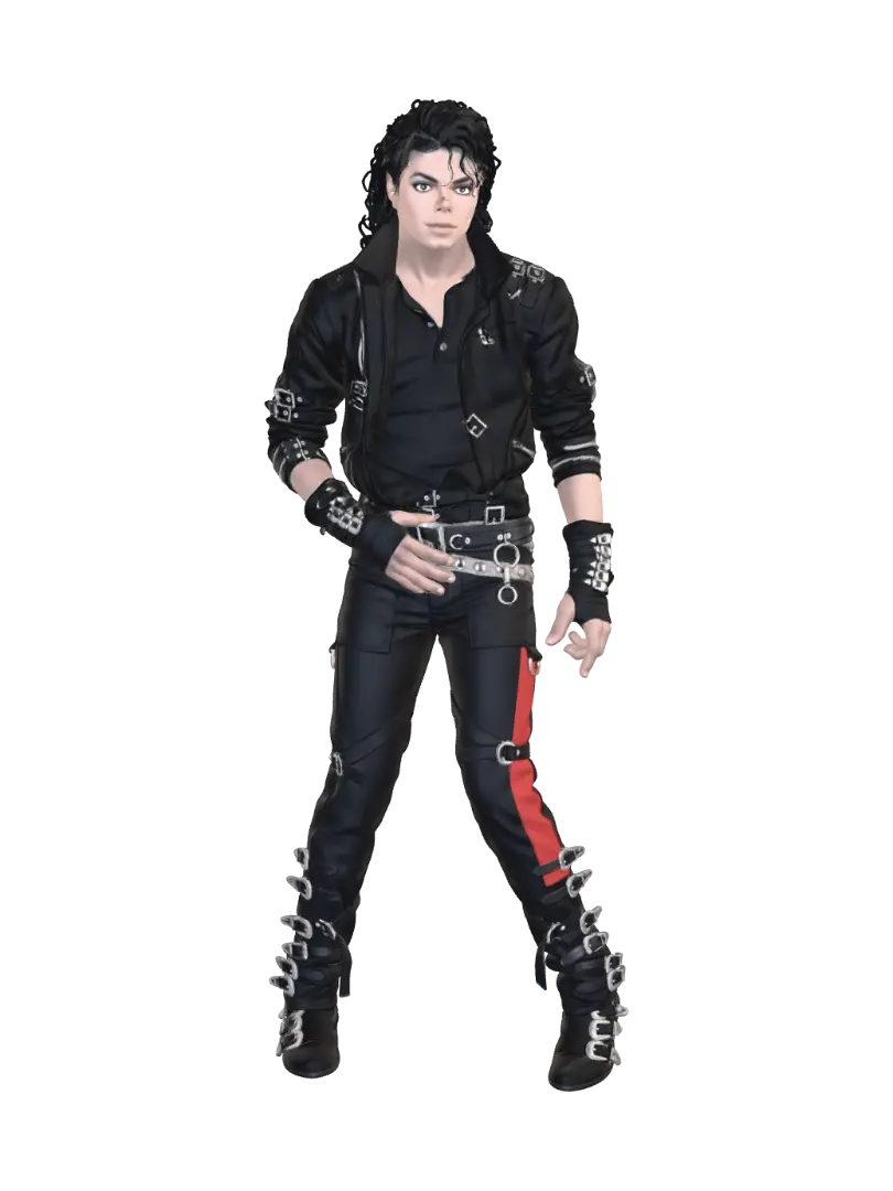 Michael jackyson - Rhythm 3D model, vytvořený pomocí AI