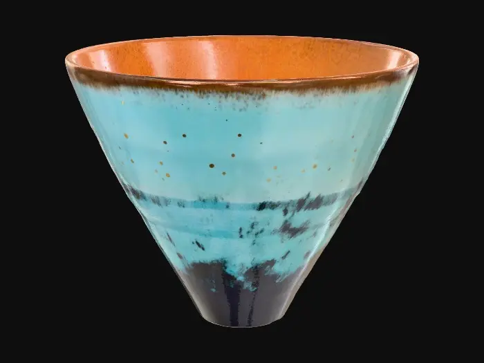 3D model for Cerulean Splatter Vase