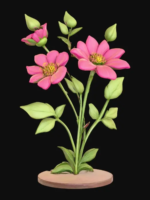 3D model for Blooming Delight