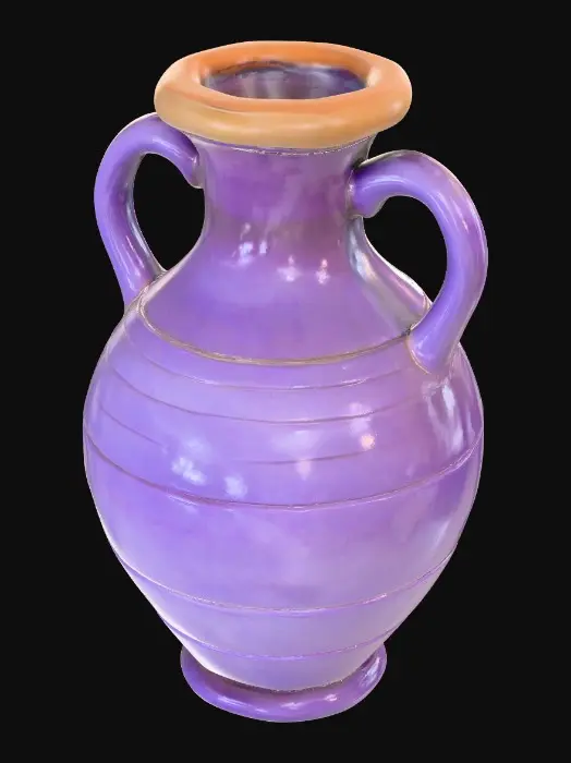 3D model for Purple Vase in Sunlight