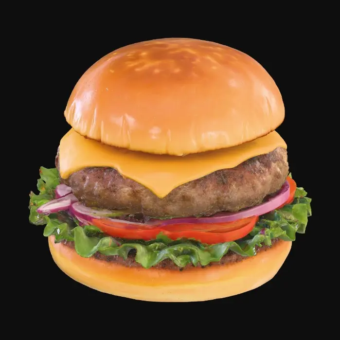 3D model for Cheesy Delight Burger