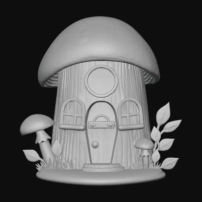 3D model for Mushroom Cottage