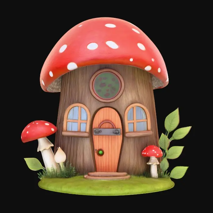 3D model for Mushroom Cottage