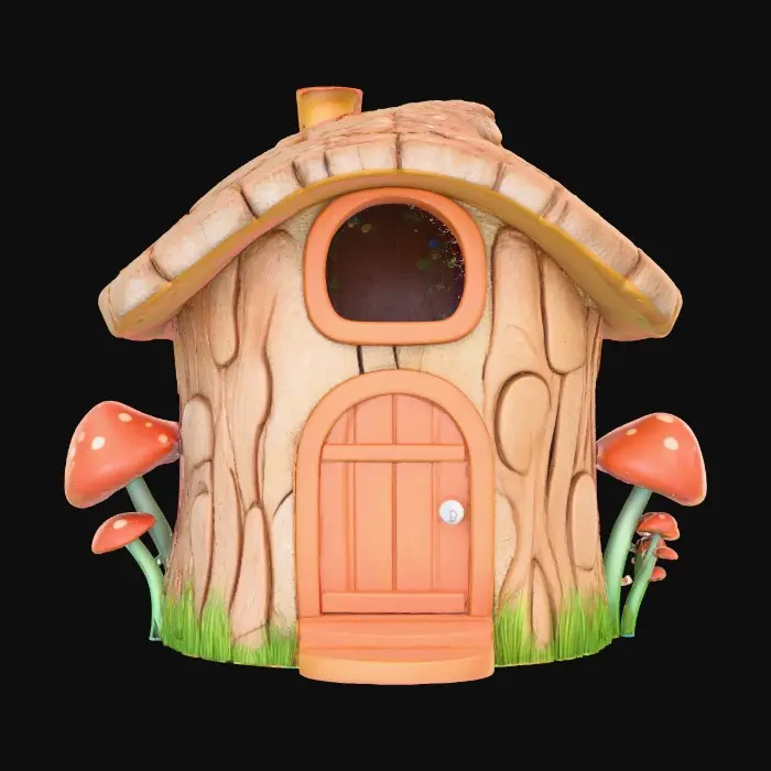 3D model for Whimsical Toadstool Cottage