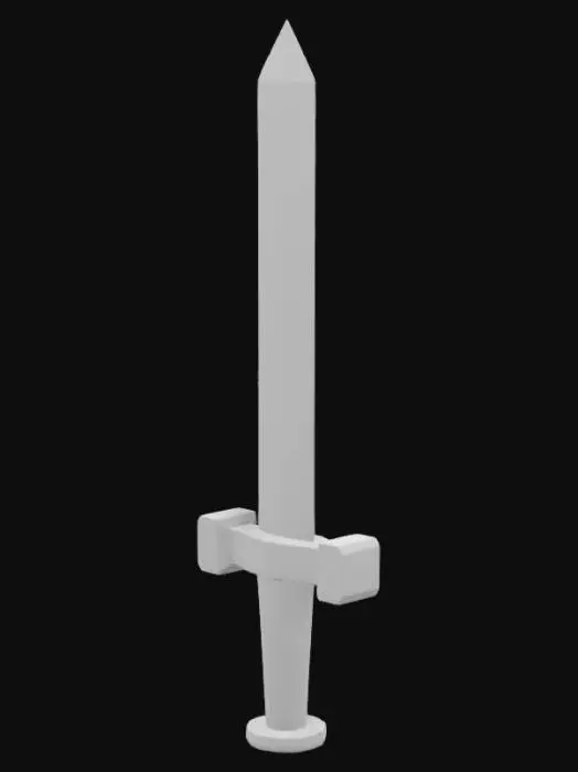 3D model for Blender Sword Model