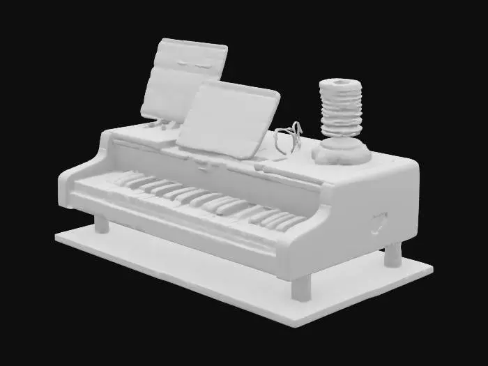 3D model for piano tablet 3d glasses tesla coil cold torch ..visualizing brainwaves in real time