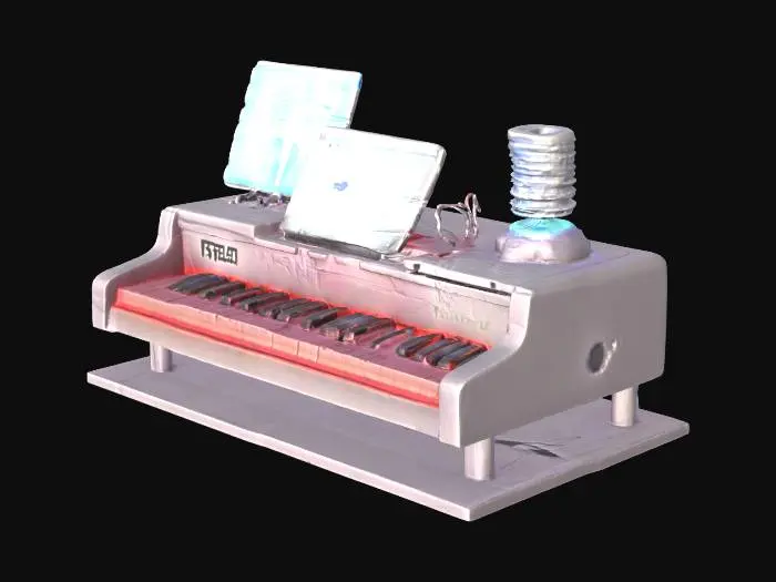 3D model for piano tablet 3d glasses tesla coil cold torch ..visualizing brainwaves in real time