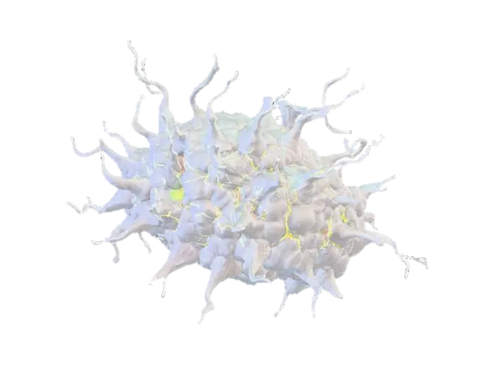 accents. Lightning-like volt energy and glowing circuit veins surge through the neural… - Crypto 3D model, AI generated