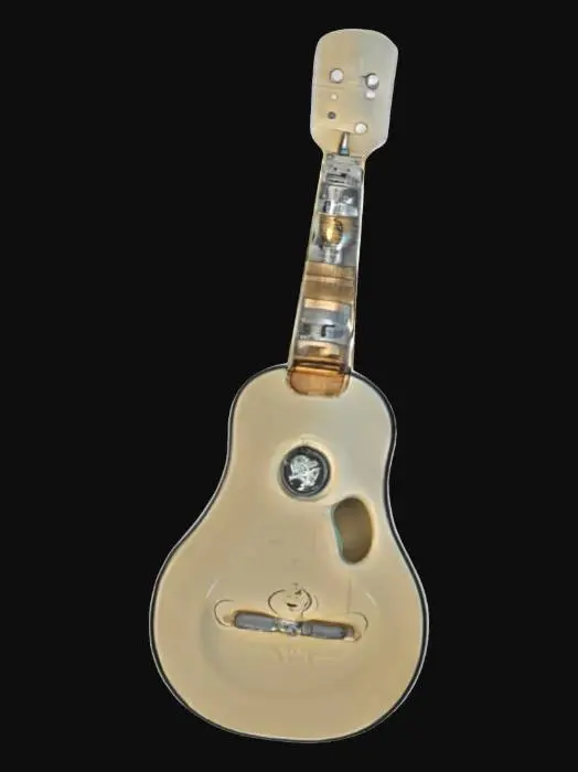 3D model for #ocean#, a digital ocarina with chrome hearts  x nike x apple tech instrument that is a portal to harmonic conscious planes and serves a universal door opener-a magical key