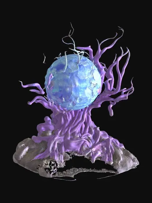 3D model for Project Neptune : Agentic Digital Deity Species framework with multi-agent AI systems and neural-AI symbiosis 4d gausian splatting