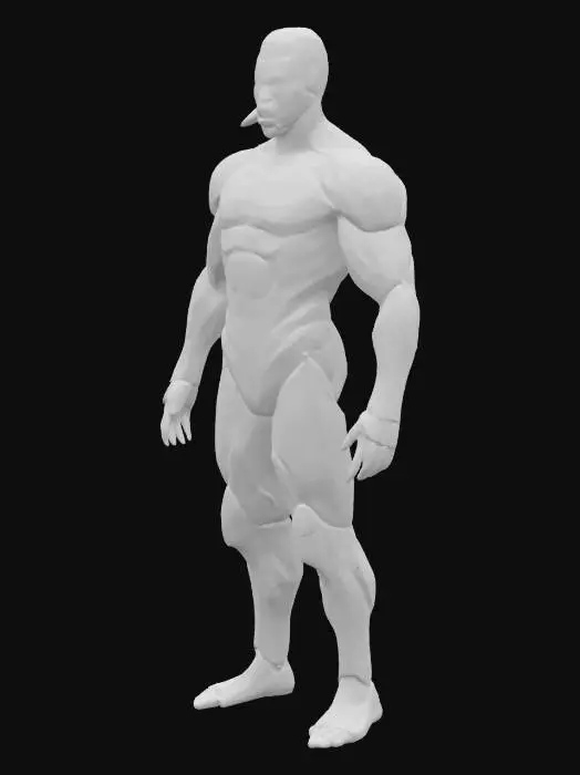 3D model for Project Neptune : male Agentic Digital Deity Species perfect computer framework with multi-agent AI systems and neural-AI symbiosis 4d gausian splatting gemotric structures