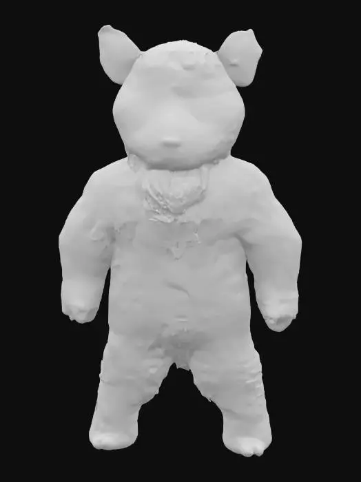 3D model for Wolf Doodle on Lined Paper, #SketchTo3D#