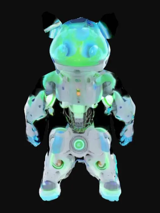 3D model for Wolf Doodle on Lined Paper, #SketchTo3D#