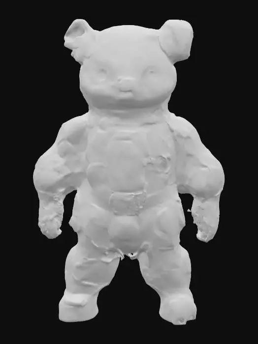 3D model for Create a hyper-detailed, futuristic 3D model of a neural-adaptive magnetic swarm companion robot, inspired by next-generation Chinese technology assembled in Shenzhen. The robot is a sleek, modular sphere (10 cm diameter) composed of hundreds of magnetically anisotropic microbots, each with a glossy, bioluminescent mycelial skin that pulses with living light in neon blue and violet hues,  The swarm dynamically self-assembles into a humanoid form under a rotating magnetic field, showcasing intricate, interlocking patterns with programmable magnetic domains The design integrates a holographic HUD displaying real-time EEG waveforms, powered by Intel  neuromorphic chips, and a nano-scale 4D-printed chassis  blends neo-futuristic luxury (Chrome Hearts-inspired) ,  high-tech Shenzhen