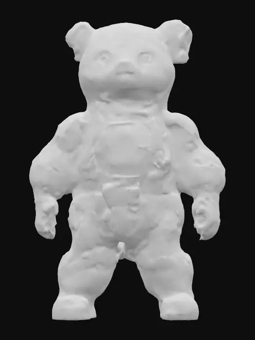 3D model for Create a hyper-detailed, futuristic 3D model of a neural-adaptive magnetic swarm companion robot, inspired by next-generation Chinese technology assembled in Shenzhen. The robot is a sleek, modular sphere (10 cm diameter) composed of hundreds of magnetically anisotropic microbots, each with a glossy, bioluminescent mycelial skin that pulses with living light in neon blue and violet hues,  The swarm dynamically self-assembles into a humanoid form under a rotating magnetic field, showcasing intricate, interlocking patterns with programmable magnetic domains The design integrates a holographic HUD displaying real-time EEG waveforms, powered by Intel  neuromorphic chips, and a nano-scale 4D-printed chassis  blends neo-futuristic luxury (Chrome Hearts-inspired) ,  high-tech Shenzhen